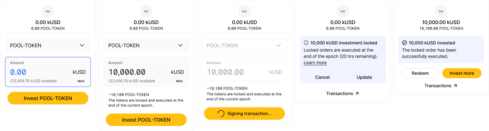 Invest in token microinteraction
